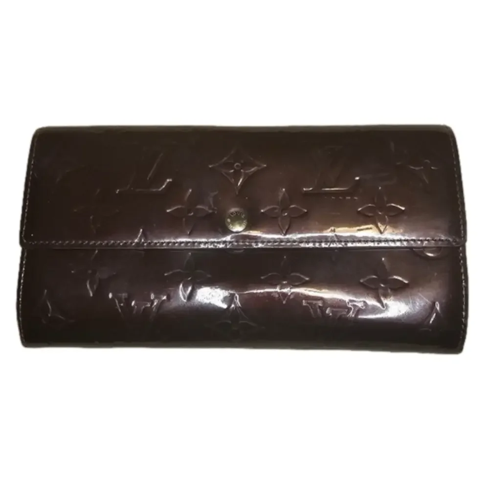 Louis Vuitton Patent Leather Vernis Burgundy Wallet